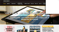 Desktop Screenshot of forum-conduite.com