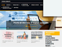 Tablet Screenshot of forum-conduite.com